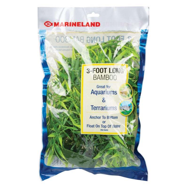 Marineland 3 Feet Plastic Bamboo Plant, DÃ©cor For aquariums and Terrariums - Image 1