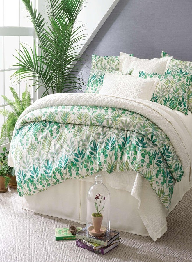 Pine Cone Hill Washed Linen Ivory Quilted Sham, Standard Size, Ivory Solid Pattern - Image 5