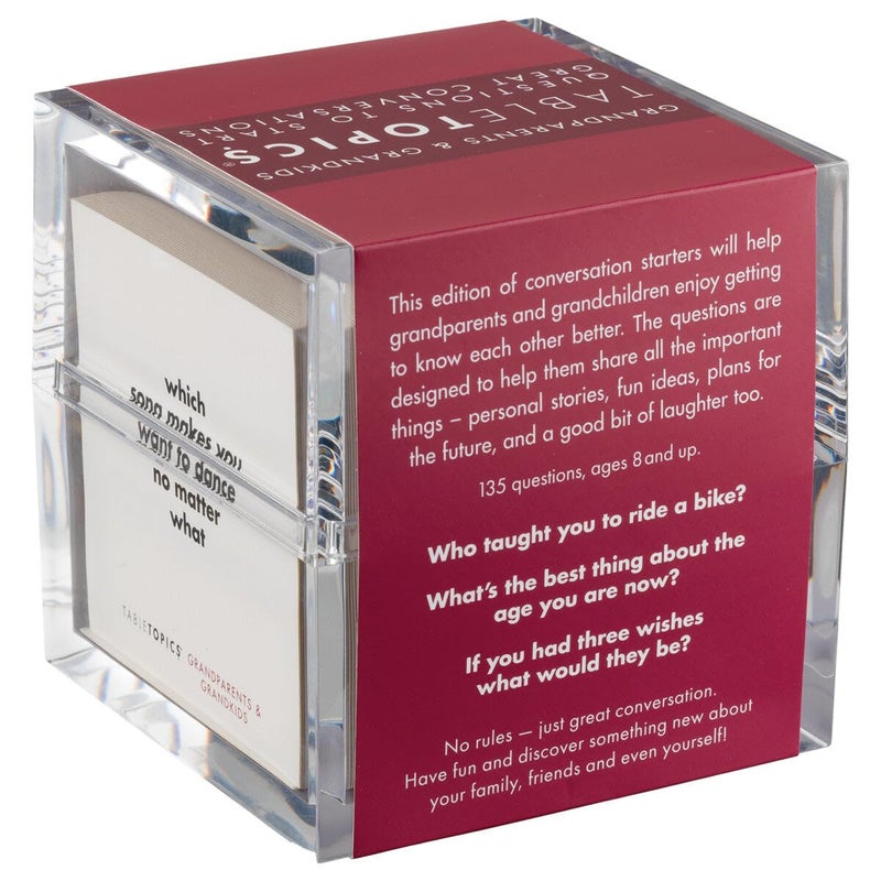 TableTopics Grandparents & Grandkids - 135 Fun Conversation Cards to Connect with Your Family  Create New Lasting Memories  Explore New Topics - Image 3
