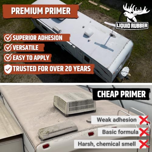 Liquid Rubber EPDM and TPO Primer – High-Performance Basecoat for RV, Camper and Trailer Roof Protection, 1 Quart - Image 3