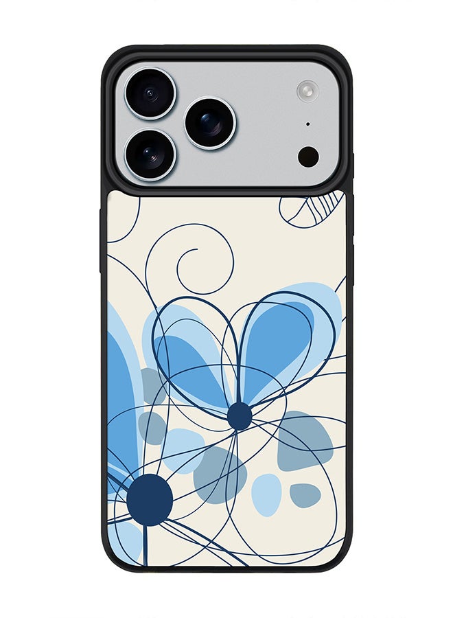 Stylizedd iPhone 17 Pro Max Case, [Compatible with MagSafe] Slim Magnetic cover Phone Case iPhone 17 Pro Max -Daisy Lines - Image 1