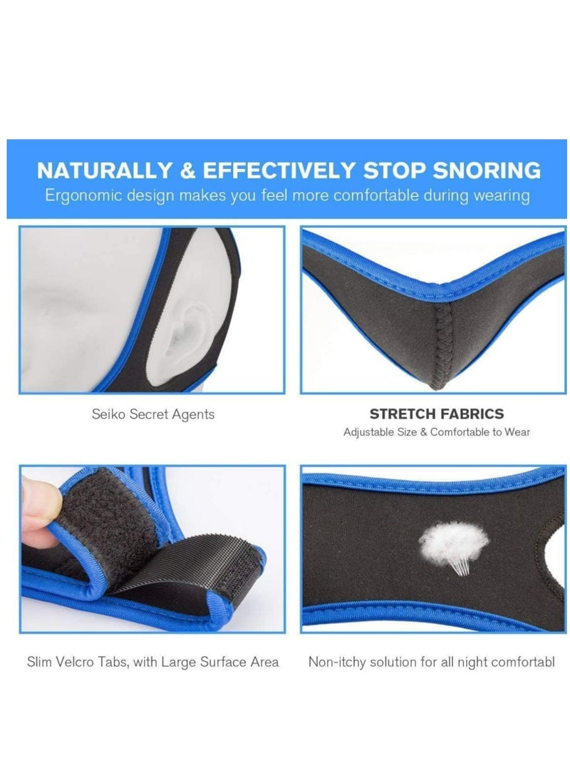 Generic Snoring Chin Strap Snoring Chin Strap Comfortable Universal Anti Snoring Devices Adjustable Effective Stop Snoring Sleep Aid Snore Reducing Aid for Women & Men  - Image 4