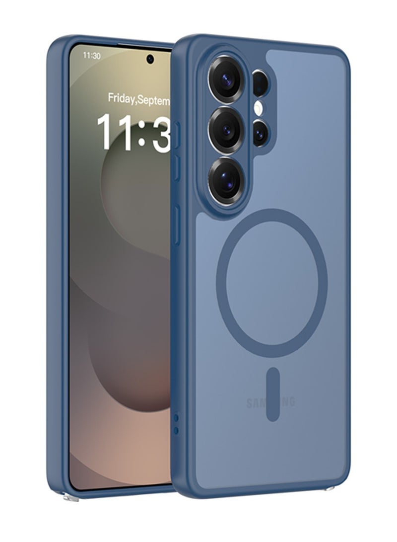 Adando Strong Magnetic Case for Samsung Galaxy S26 Ultra 5G, Compatible with Magsafe, Slim Translucent Matte Mil-Grade Drop Protection Rugged Magnetic Case (Deep Blue, Galaxy S26 Ultra 5G) - Image 1