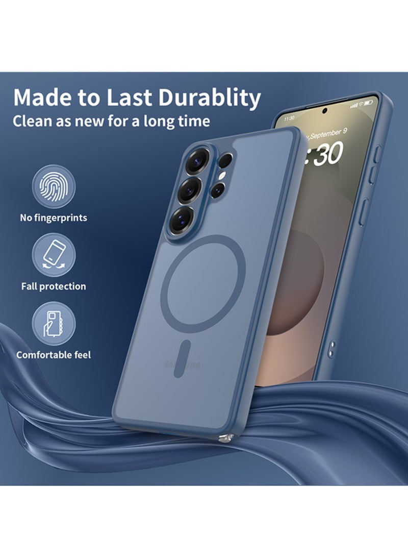 Adando Strong Magnetic Case for Samsung Galaxy S26 Ultra 5G, Compatible with Magsafe, Slim Translucent Matte Mil-Grade Drop Protection Rugged Magnetic Case (Deep Blue, Galaxy S26 Ultra 5G) - Image 5