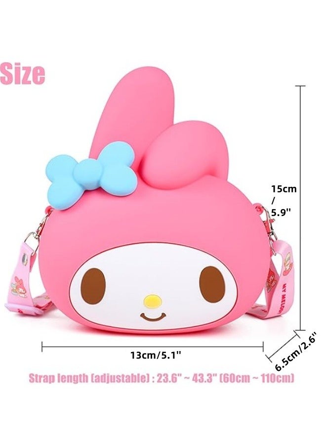 ILovhaprty - Melody cartoon purse,Kawaii Messenger Bags, Cartoon Wallet Cute Crossbody Bag, Anime Mini Bag,coin bag for Girls - Image 1