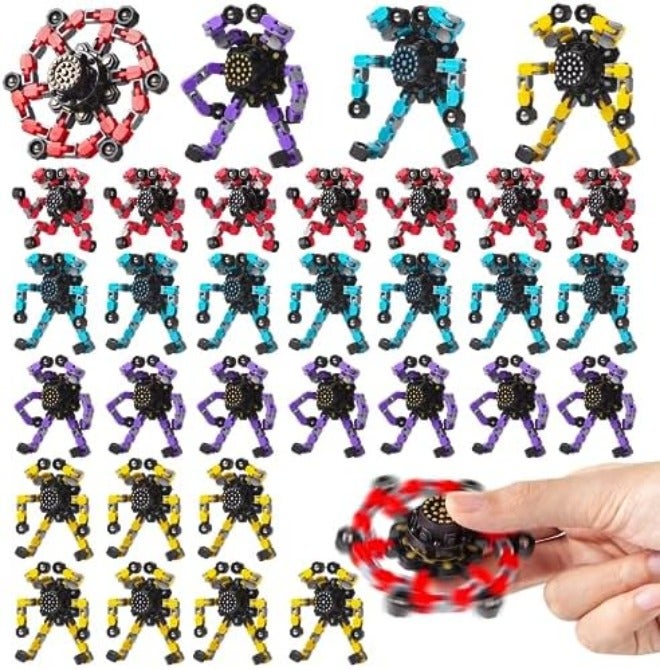 Gokeey Transformable Fidget Spinners - 4pcs for Kids & Adults, Stress Relief Toys - Image 3
