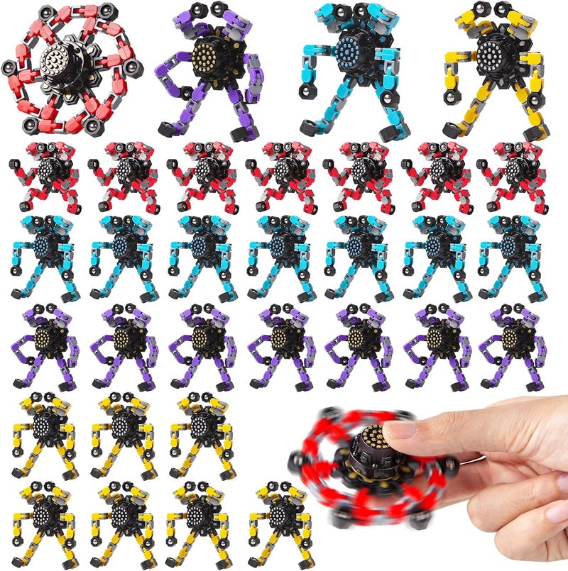 Gokeey Transformable Fidget Spinners - 4pcs for Kids & Adults, Stress Relief Toys - Image 1