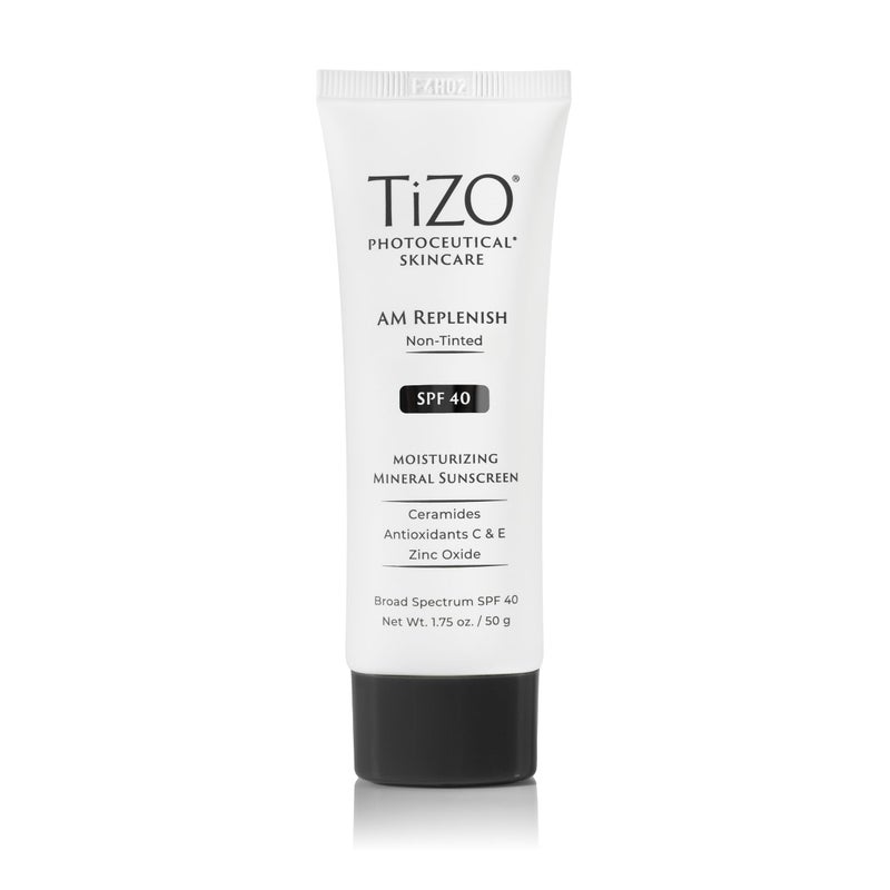 TIZO Photoceuticals Am Replenish Non-tinted Facial Mineral Sunscreen SPF 40, 1.75 oz - Image 1
