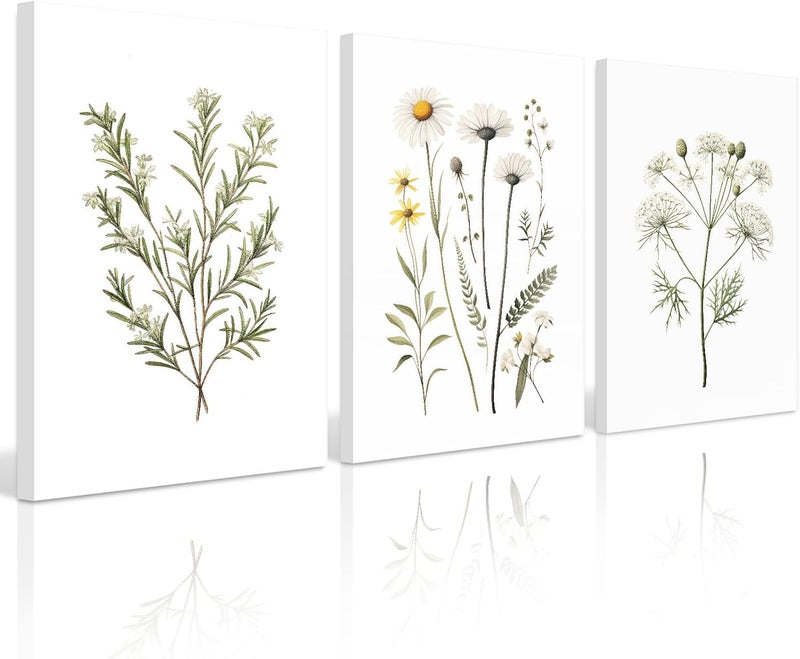 Baccone Flowers Art Prints - 16x24 Framed - Image 1
