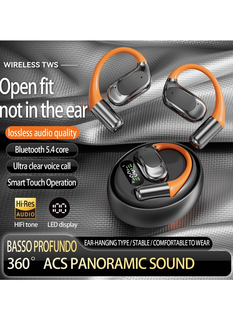 CMGTYYD AI Language Translation Earbuds 144 Languages & Accents, Translation Device for Travel Business Learning, with APP No Need to Subscribe (Black)  - Image 2