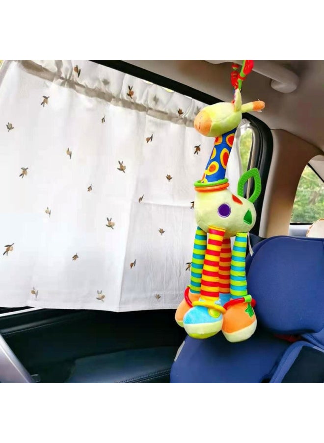 Generic - # Baby Stroller Pendant Bed Hanging Wind Bell Doll Car Car Seat Comfort Baby Car Play-Color:Maroon Brown Monkey Teether Scarf Hanging - Image 1