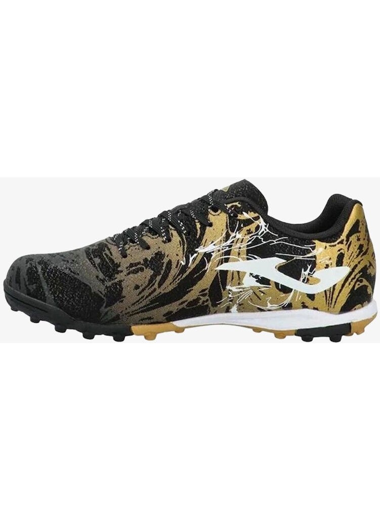 Joma - Super Copa Jr 2401 Negro Oro Turf Kids Black Football Shoes (Astroturf) SCJS2401TF - Image 1