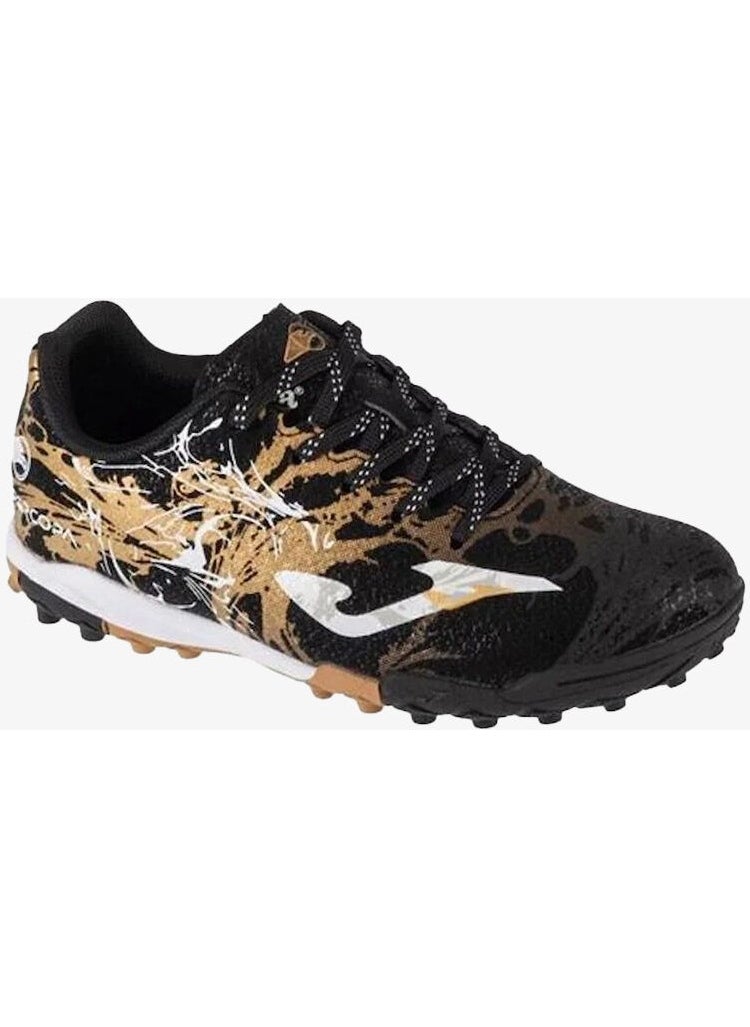 Joma - Super Copa Jr 2401 Negro Oro Turf Kids Black Football Shoes (Astroturf) SCJS2401TF - Image 1