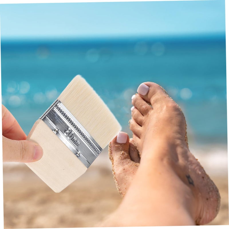 Portable Soft Bristle Sand Remover Brush For Feet And Body Beach Travel Essential Blue - Image 5