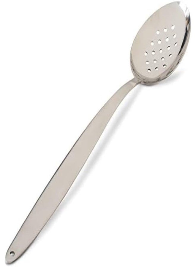 BNAZIND Chef Kunz Serving Spoon Perforated XL | 12 Inch Premium Food-Grade 18/10 Stainless Steel | Large Cooking Spoon | Chef Spoons with Ergonomic Long Handle - Image 2