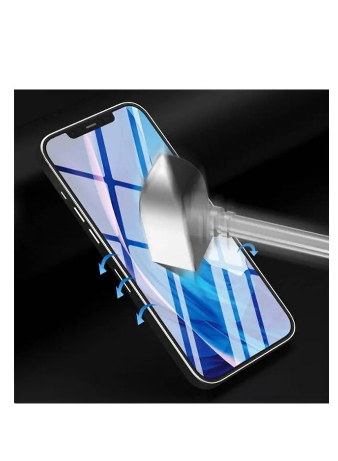 ديفيا فان Entire View زجاج مقاوم للتوهج مرتين لهاتف iPhone 12/12 Pro (6.1 بوصات) - أسود - Image 3