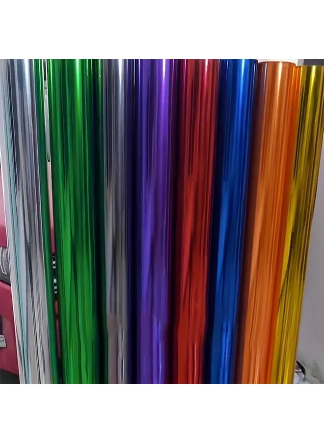 Premium Chrome Vinyl Car Wrap 3 94inch X 59 06inch Vibrant Color Shift Glossy Finish - Image 1