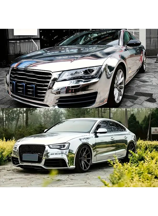 Premium Chrome Vinyl Car Wrap 3 94inch X 59 06inch Vibrant Color Shift Glossy Finish - Image 3