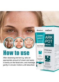 iBealee Dark Spot Remove Whitening Freckle Cream, for Face Peeling Skin Whitening Freckle Cream Pigmentation Treatment Sun Spots Age Spots Blemish Remover Lightening Cream  - Image 5