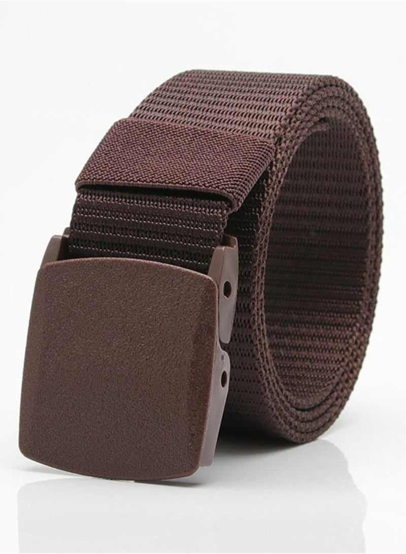 Loquat Outdoor Military Training Belt For Male And Female Students 123cm Brown 