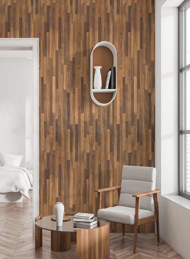 CRE8TIVE 24"x354" Brown Butcher Block Contact Paper for Countertops Peel and Stick Wood Wallpaper Shiplap Waterproof Self Adhesive Faux Wood Grain Decorative Vinyl Paper for Kitchen Cabinets Counters - Image 4