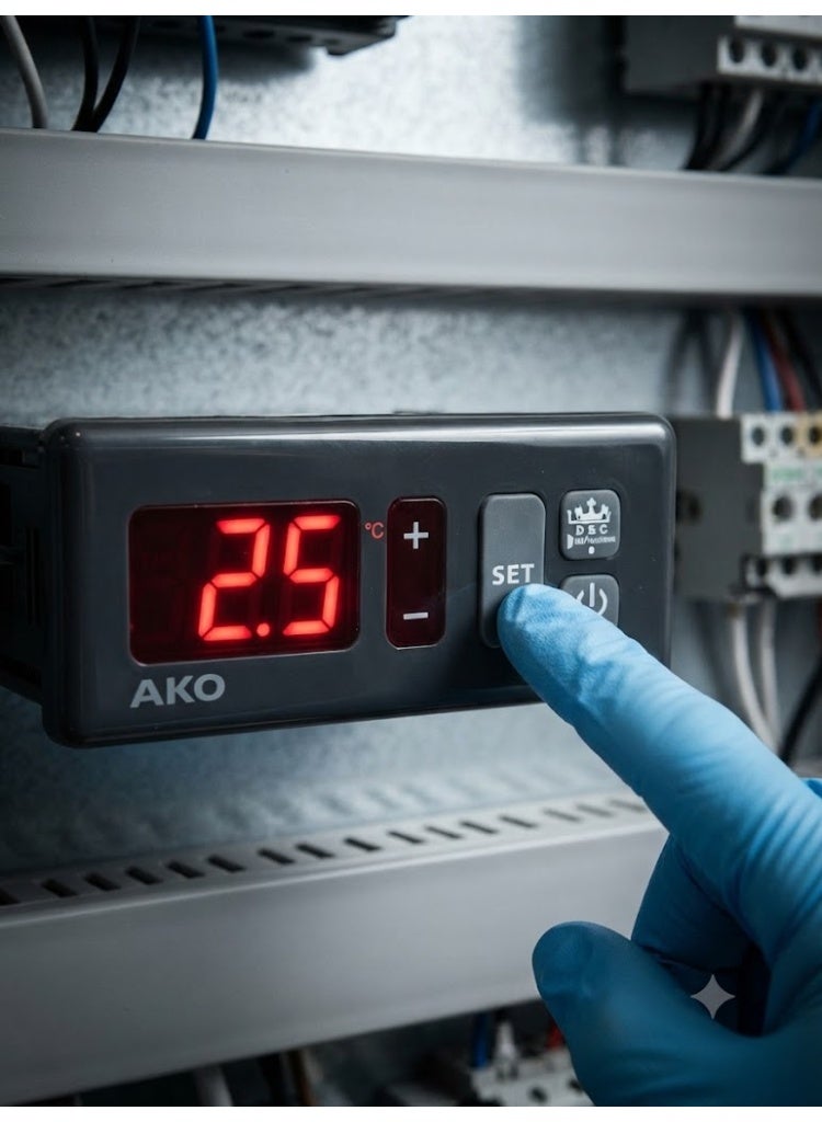 AKO D14123 Control Panel All-Purpose Commercial Mounting Refrigeration Thermostat, Digital Controller - Image 3