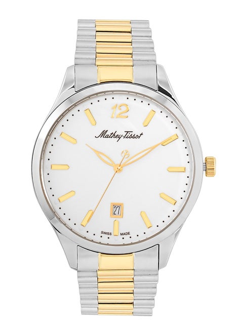 Urban Quartz Silver Dial Two-tone Men's Watch H411MBI