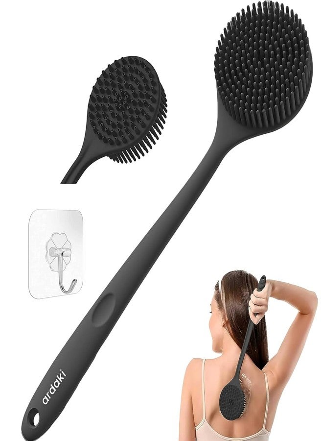 ARDAKI Silicone Body Scrubber for Bathing Back Body Scrubber for Nourishing Cleaning & Exfoliating Skin Lather Boosting Dual Side Bristles with Ergonomic No-Slip Handle, Body Exfoliator for Men Women - Image 1