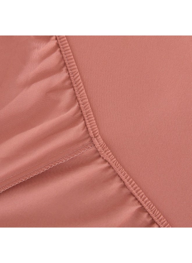 Home Box Derby Solid Microfiber King Fitted Sheet 180 X 200 X 25 Cm  - Image 2
