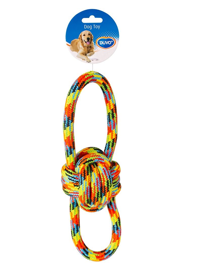 Duvo + Cotton Rope With 2 Loops Beach Toy For Dogs 35x10.5cm - Image 2