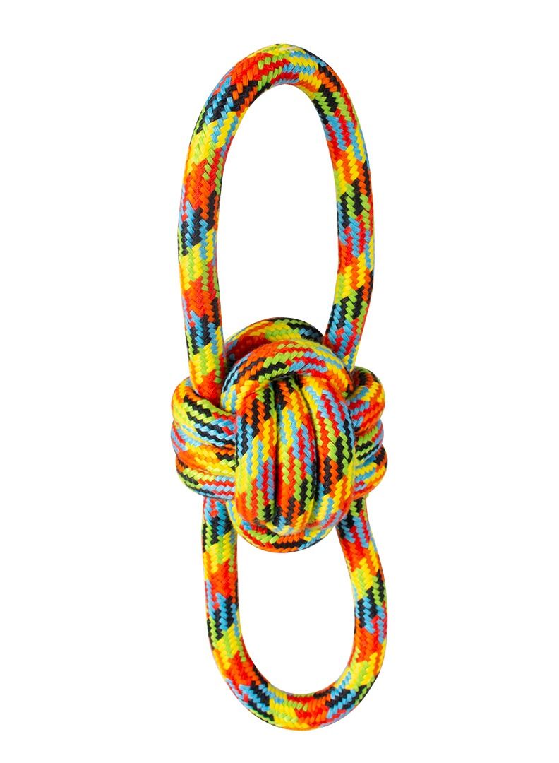 Duvo + Cotton Rope With 2 Loops Beach Toy For Dogs 35x10.5cm - Image 1