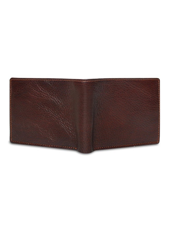 Stylbase Vegan Leather Wallet for Men 2 Currency Compartments 3 Card Slots 2 Secret Compartments and 1 Coin Pocket Handcrafted Purse Gift for Mens (Brown) - Image 4