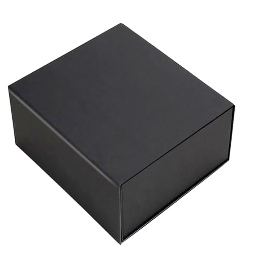 Aakriti Mini Magnetic Gift Box 5x4.5x2.5 Inches – Luxury Small Box for Jewelry, Chocolates, Mini Perfume – Bridesmaid Proposal, Wedding, Birthday Gift Packaging (Black | Pack of 1) - Image 1