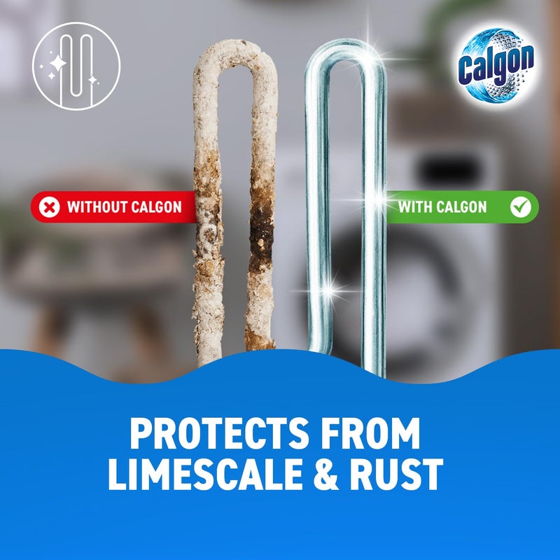 Calgon 4-in-1 Washing Machine Cleaner and Water Softener Tablets, 75 Count, Removes Limescale, Residue, Dirt, Rust & Malodours, Deep Clean, XL Pack Size - Image 3