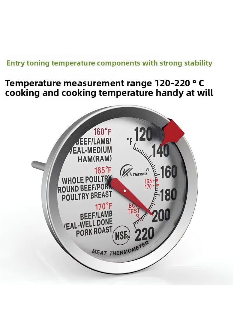 Generic - Barbecue thermometer: Probe-style metal food thermometer for kitchen baking, featuring high-precision measurement. Widely used in cooking, candy making, coffee brewing, steak grilling, roast chicken, and other scenarios—an essential kitchen gadget. - Image 1