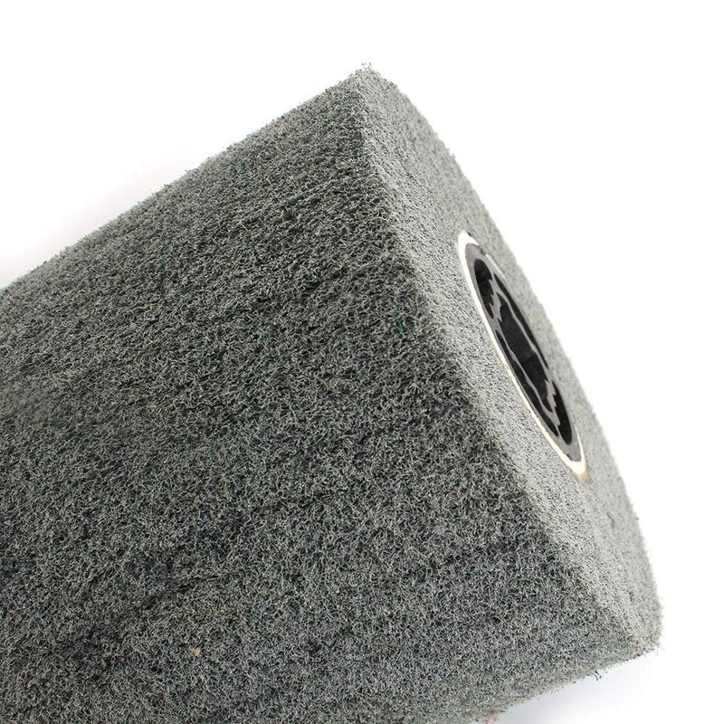 Baisiky 120x100x19mm Non-Woven Abrasive Wire Drawing Polishing Burnishing Wheel Flap Brush for Surface Treatment Stainless Steel, Aluminum, Copper, and More - 400 Grit - Image 3