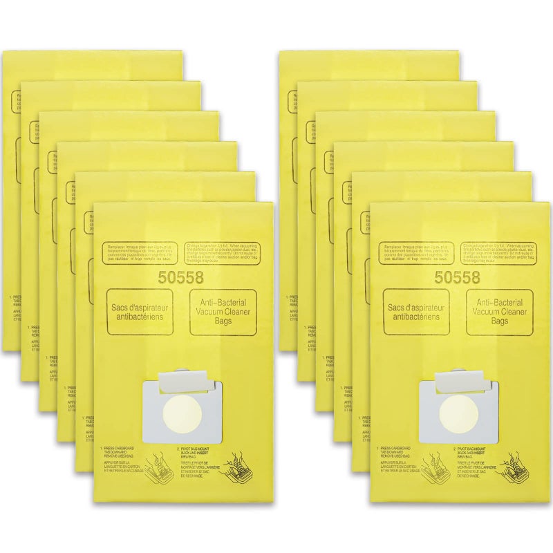 Funmit Vacuum Bags Replacement for Kenmore Canister CQ 5055 50555 50557 50558 and Panasonic Type C5 C18 Vacuums  Premium Vacuum Cleaner Dust Bag  12 Pack