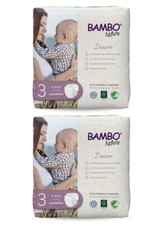 Bambo Nature Eco Friendly Diaper Size 3, 4-8 Kg, 58counts (29 x 2)