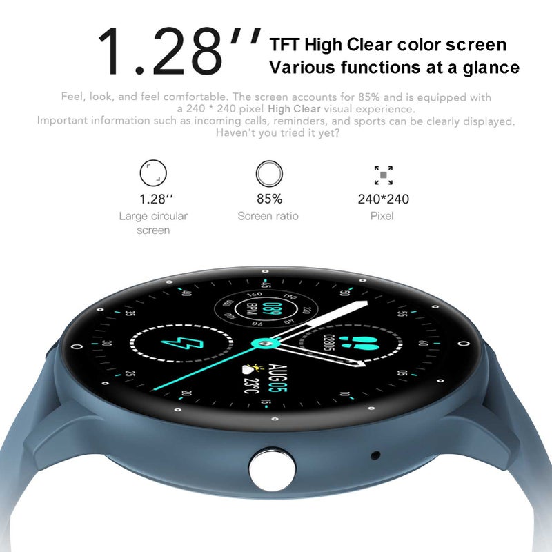 Smart Watch 1.28-inch High-Clear TFT Screen Health Monitoring Sleep Monitor Watch IP67 Waterproof BT5.2 Call 15 Days Long Usage Time Multi-sport Modes for Men Women Health Monitor Watch - Image 3