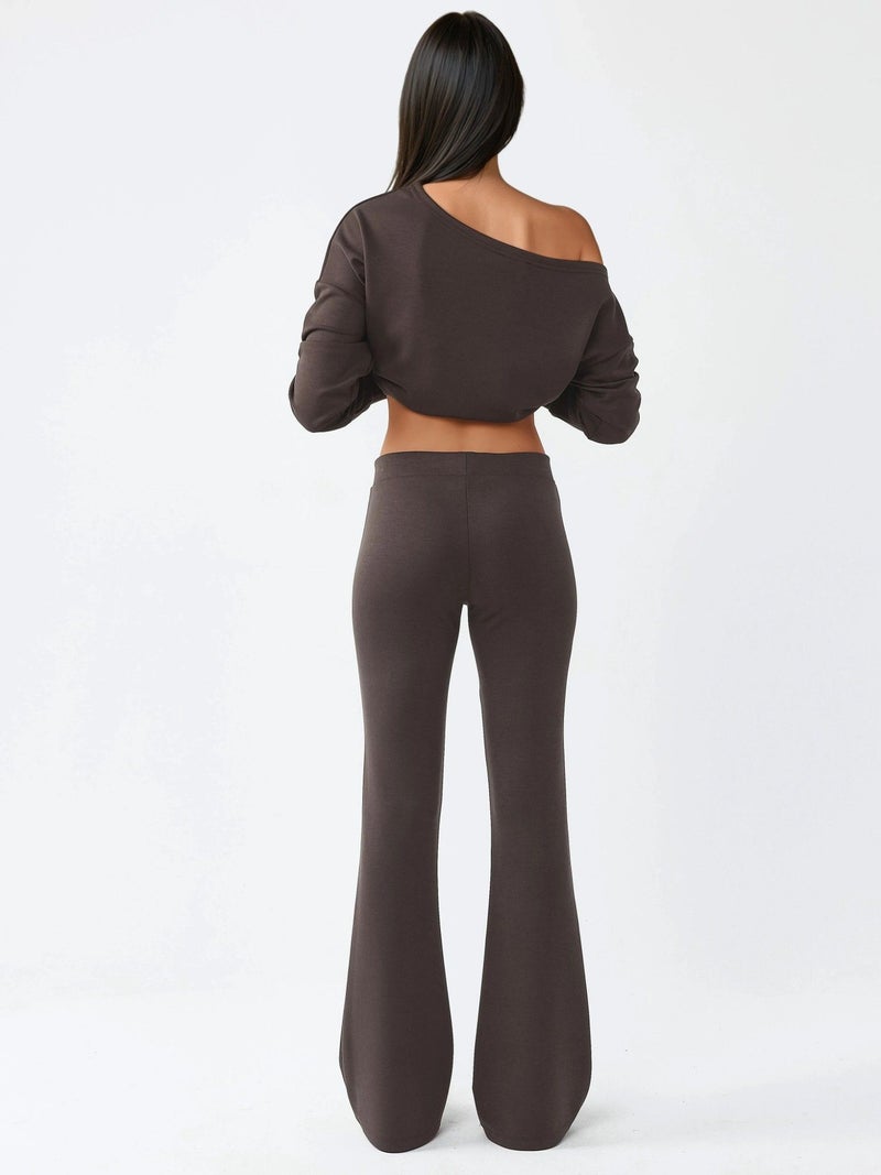 BUSEM Ribbed Elastic Flare Pants - Image 5