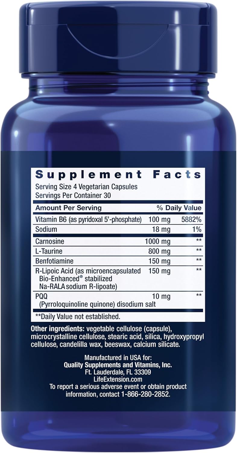 Life Extension مُحسِّن طاقة الميتوكوندريا من لايف إكستينشن مع PQQ لصحة القلب والدماغ وإدارة الطاقة ومكافحة الشيخوخة خالي من الغلوتين وغير معدل وراثيًا نباتي 120 كبسولة - Image 2