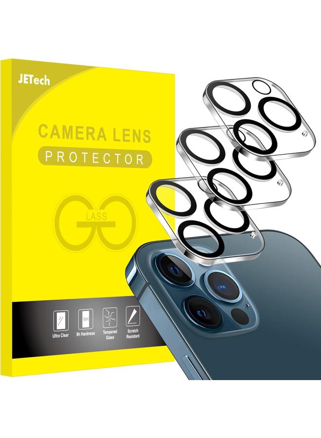 جي تيك واقي عدسة الكاميرا لهاتف Iphone 12 Pro Max مقاس 6.7 بوصة 9H زجاج مقوى عالي الوضوح شفاف مضاد للخدش متوافق مع الجراب لا يؤثر على اللقطات الليلية عبوة من 3 قطع - Image 1