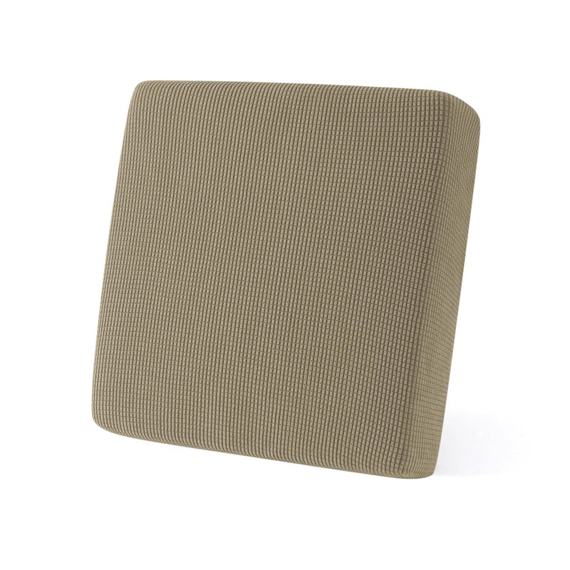 SUBRTEX Couch Slipcover RV Seater Slip Loveseat Stretch Durable Sofa Cushion Cover Spandex Elastic Furniture Protector for Settee Seat for Replacement in Livingroom Small Sand