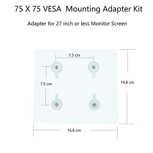 NOBER مجموعة محول حامل NOBER VESA غير متوافق مع VESA عالمي لحامل شاشة 75 VESA متوافق 2 حزمة - Image 3