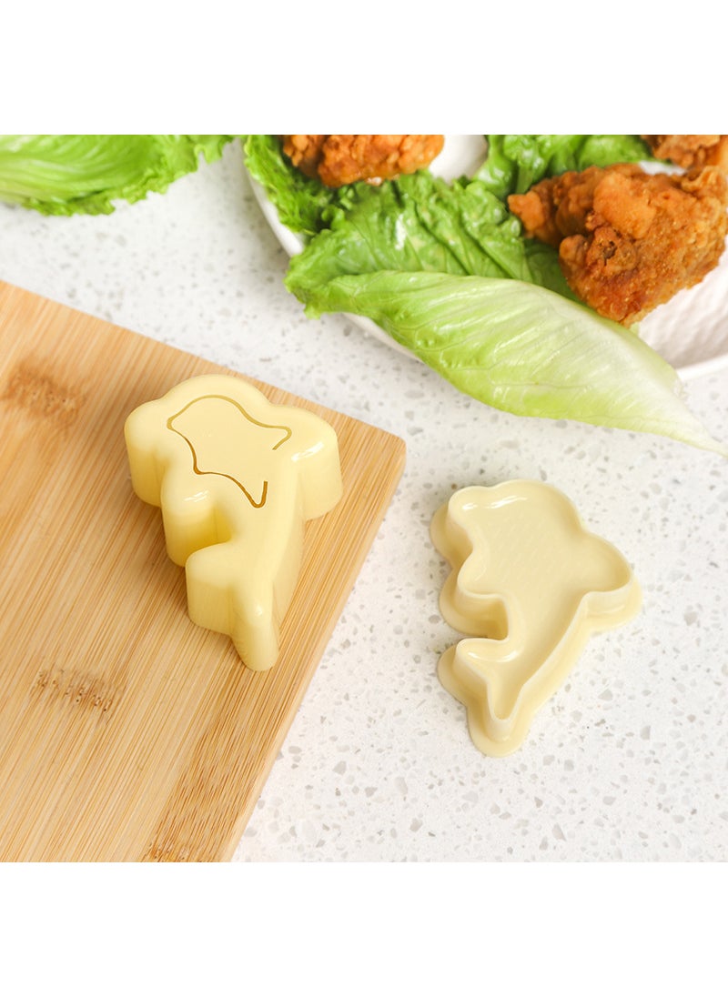 Generic - Triangle rice ball mould set Baby Children's rice ball grinding tool beige food grade DIY sushi rice ball artifact - Image 1