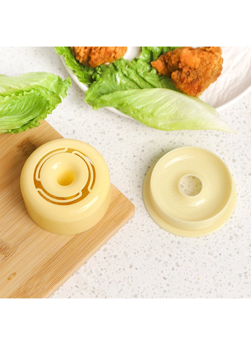 Generic - Triangle rice ball mould set Baby Children's rice ball grinding tool beige food grade DIY sushi rice ball artifact - Image 1