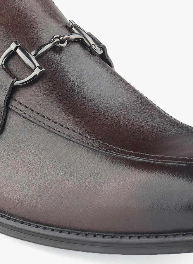 DUCHINI BROWN Men Metallic Accent Slip-On Loafers for Men | Best Price UAE