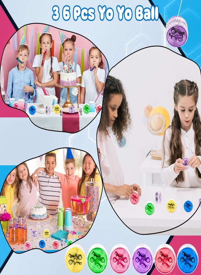 Drayear 36 Pack Led Light up Yo Yo Bulk Light up Responsive Ball Colorful Beginner Yo Yo Ball for Kids Birthday Party Goodie Bag Fillers Classroom Rewards, 6 Colors - Image 4