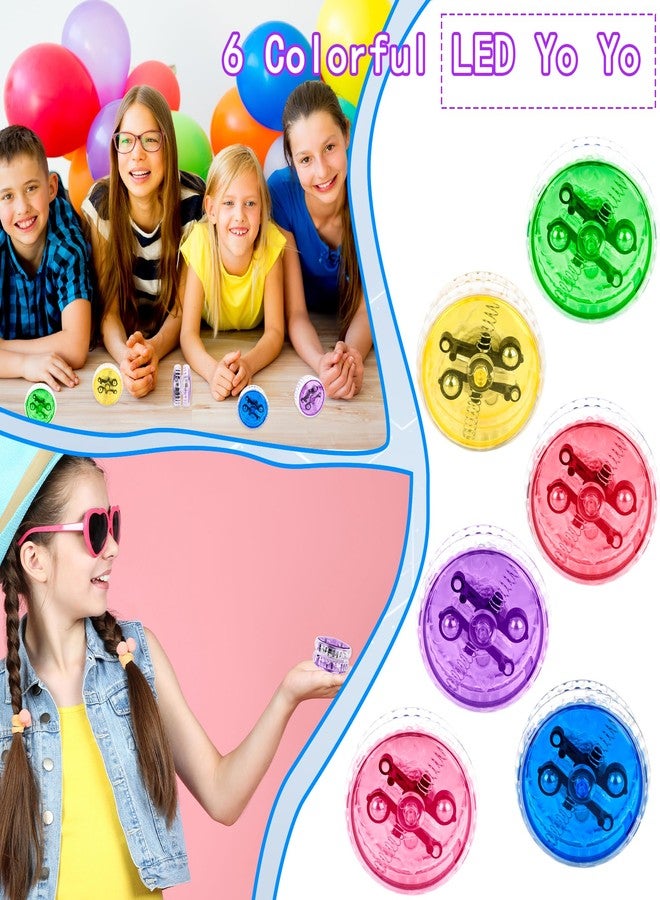 Drayear 36 Pack Led Light up Yo Yo Bulk Light up Responsive Ball Colorful Beginner Yo Yo Ball for Kids Birthday Party Goodie Bag Fillers Classroom Rewards, 6 Colors - Image 3