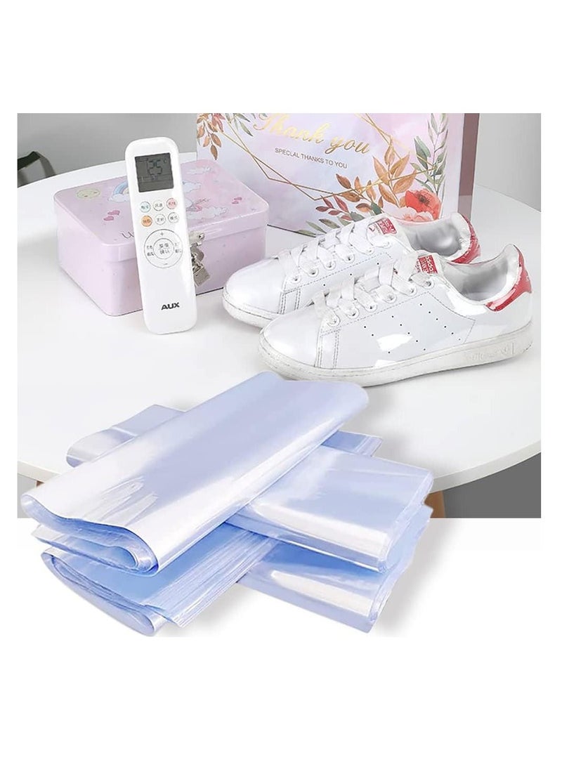 Generic Shrink Wrap Bags,PVC Clear Heat Sealer Bags,Seal Wrapping Supplies,Waterproof Odorless and Transparent,for Shoes Storage,Gifts,Remote Control,Books,DIY Crafts Packaging,50pcs (30*50cm)  - Image 1